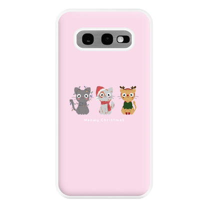 Meowy Christmas  Phone Case for Galaxy S10e