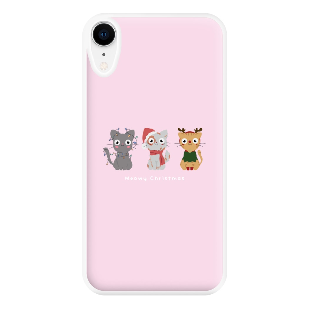 Meowy Christmas  Phone Case for iPhone XR