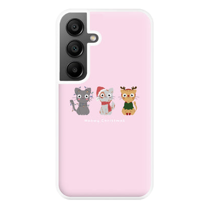 Meowy Christmas  Phone Case for Galaxy A55