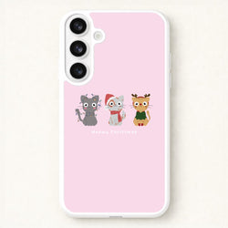 Meowy Christmas Phone Case for Galaxy S26 Plus