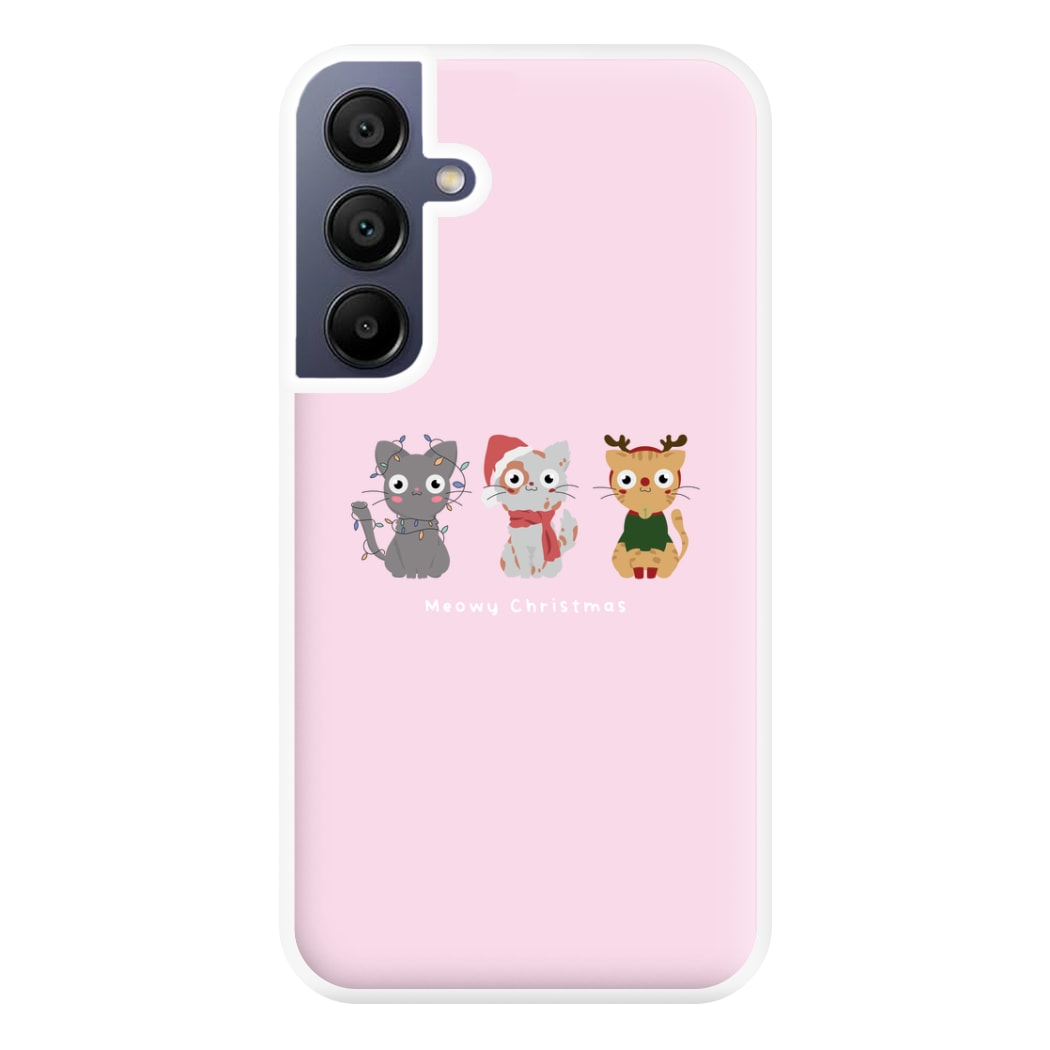 Meowy Christmas  Phone Case for Galaxy A16