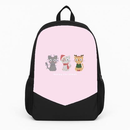 Meowy Christmas  Large Backpack