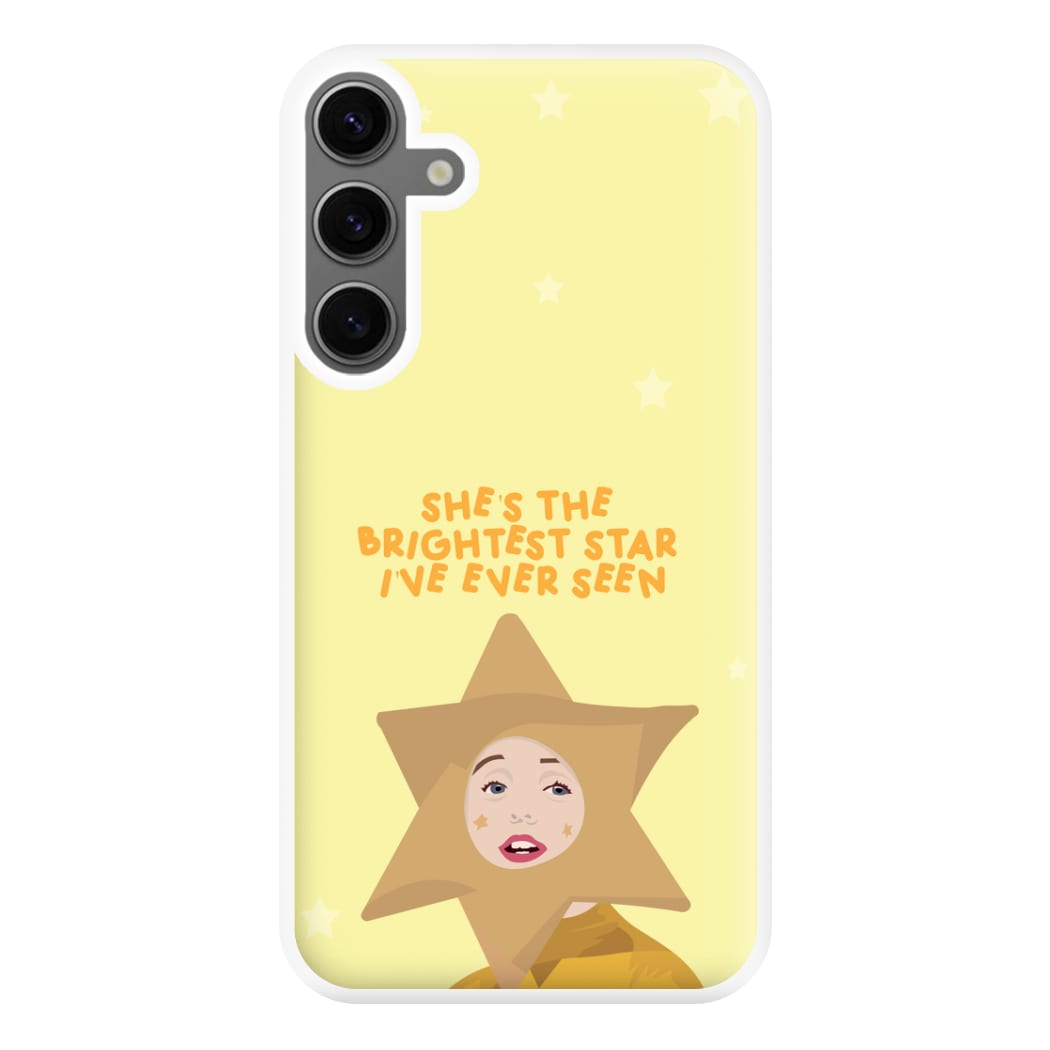 She's The Brightest Star I've Ever Seen - Christmas Phone Case for Galaxy S24FE