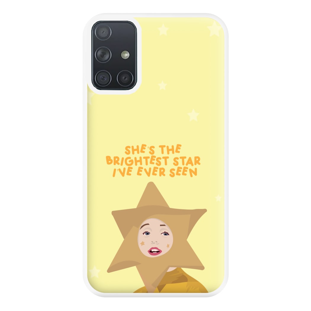 She's The Brightest Star I've Ever Seen - Christmas Phone Case for Galaxy A71