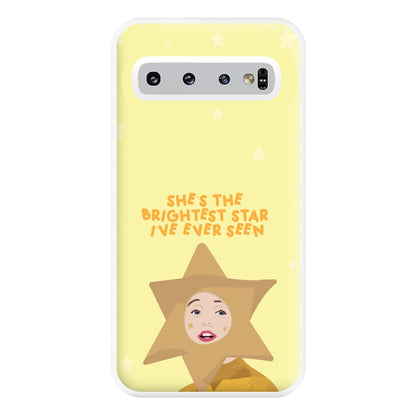 She's The Brightest Star I've Ever Seen - Christmas Phone Case for Galaxy S10 Plus