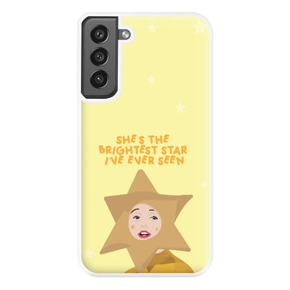 She's The Brightest Star I've Ever Seen - Christmas Phone Case for Galaxy S21FE