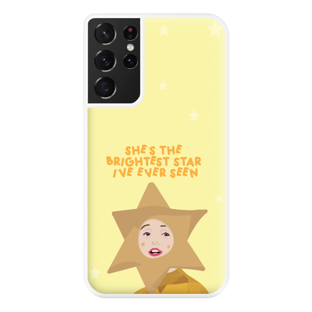 She's The Brightest Star I've Ever Seen - Christmas Phone Case for Galaxy S21 Ultra