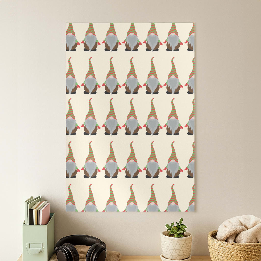 Gonk Pattern - Christmas  Poster
