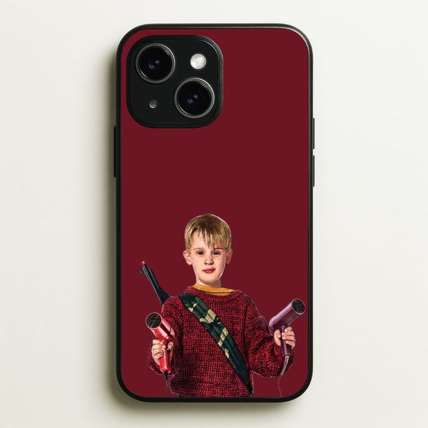 Home Alone - Kevin Hairdryer Phone Case - iPhone 14 / Standard