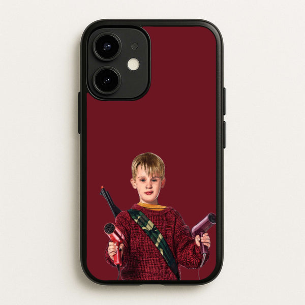 Home Alone - Kevin Hairdryer Phone Case - iPhone 12 Mini / Standard