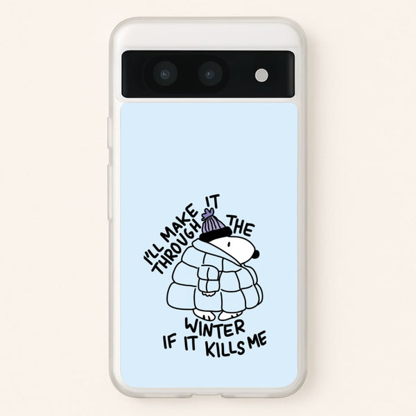 Puffer Jacket Snoopy Phone Case - Google Pixel 8a / Standard