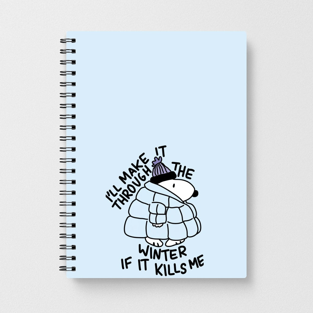 Puffer Jacket Beagle Notebook