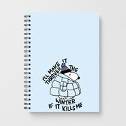 Puffer Jacket Beagle Notebook 1