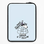 Puffer Jacket Beagle Laptop Sleeve 1