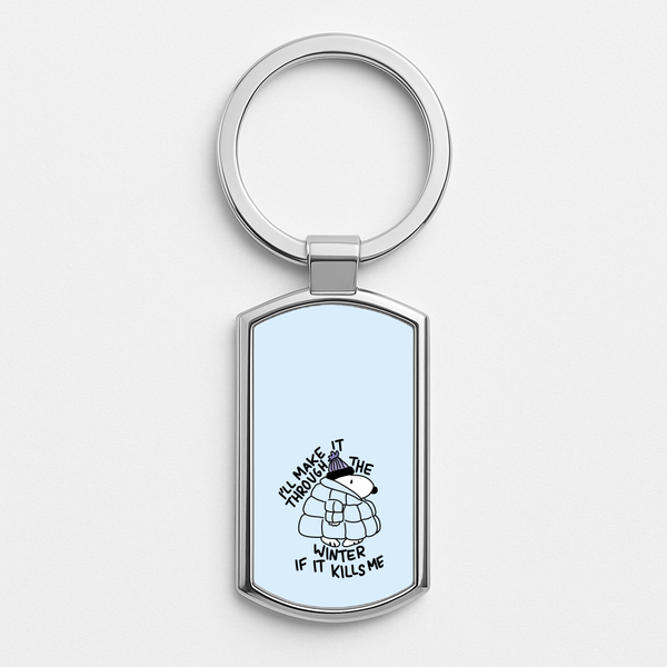 Silver Metal Keyring