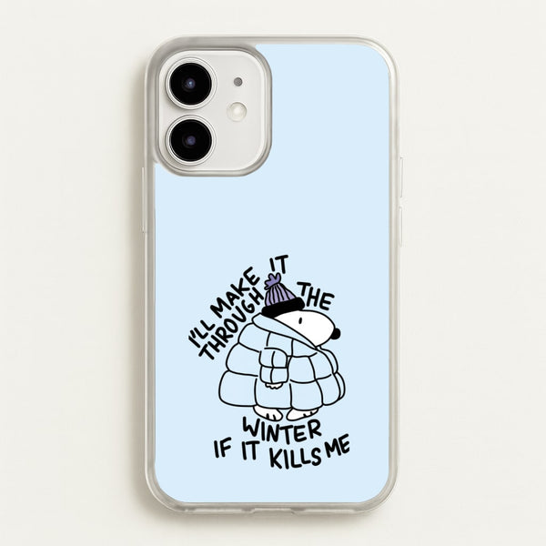 Puffer Jacket Snoopy Phone Case - iPhone 12 Mini / Standard