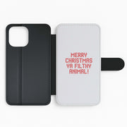 Merry Christmas Ya Filthy Animal Flip / Wallet Phone Case 2