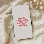 Merry Christmas Ya Filthy Animal Flip / Wallet Phone Case 5