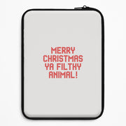 Merry Christmas Ya Filthy Animal Laptop Sleeve 1