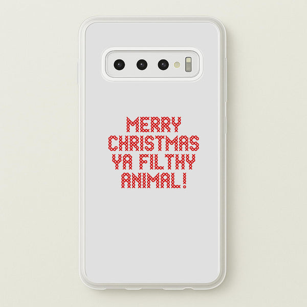 Merry Christmas Ya Filthy Animal - Home Alone Phone Case - Galaxy S10 / Standard