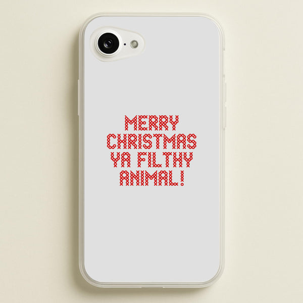 Merry Christmas Ya Filthy Animal - Home Alone Phone Case - iPhone 17e / Standard
