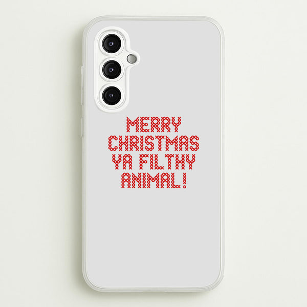 Merry Christmas Ya Filthy Animal - Home Alone Phone Case - Galaxy A14 / Standard