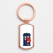 Santa's Tardis Luxury Keyring 4