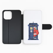 Santa's Tardis Flip / Wallet Phone Case 2