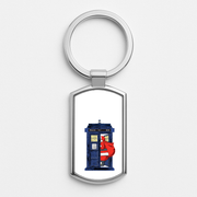 Santa's Tardis Luxury Keyring 1