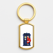 Santa's Tardis Luxury Keyring 3