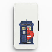 Santa's Tardis Flip / Wallet Phone Case 1