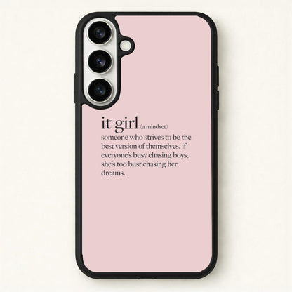 It Girl - Clean Girl Aesthetic Phone Case for Galaxy S26 Plus