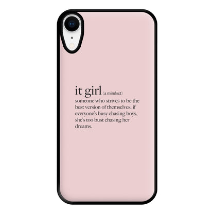 It Girl - Clean Girl Aesthetic Phone Case for iPhone XR