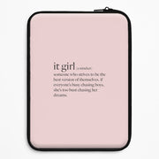 It Girl - Clean Girl Aesthetic Laptop Sleeve 1