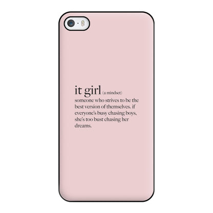 It Girl - Clean Girl Aesthetic Phone Case for iPhone 5 / 5s / SE 2016