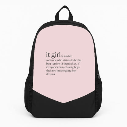 It Girl - Clean Girl Aesthetic Large Backpack