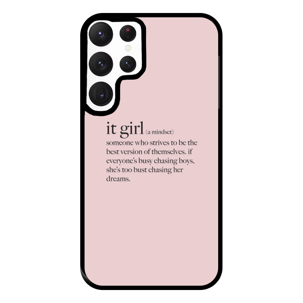 It Girl - Clean Girl Aesthetic Phone Case for Galaxy S22 Ultra