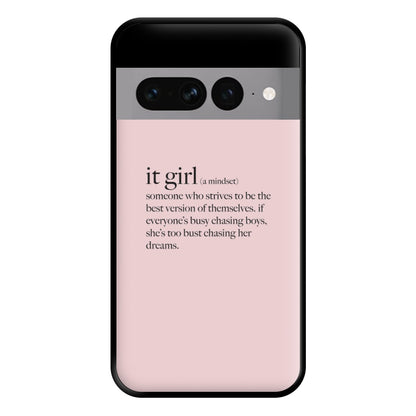 It Girl - Clean Girl Aesthetic Phone Case for Google Pixel 7 Pro