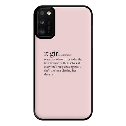 It Girl - Clean Girl Aesthetic Phone Case for Galaxy A41