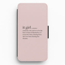 It Girl - Clean Girl Aesthetic Flip / Wallet Phone Case