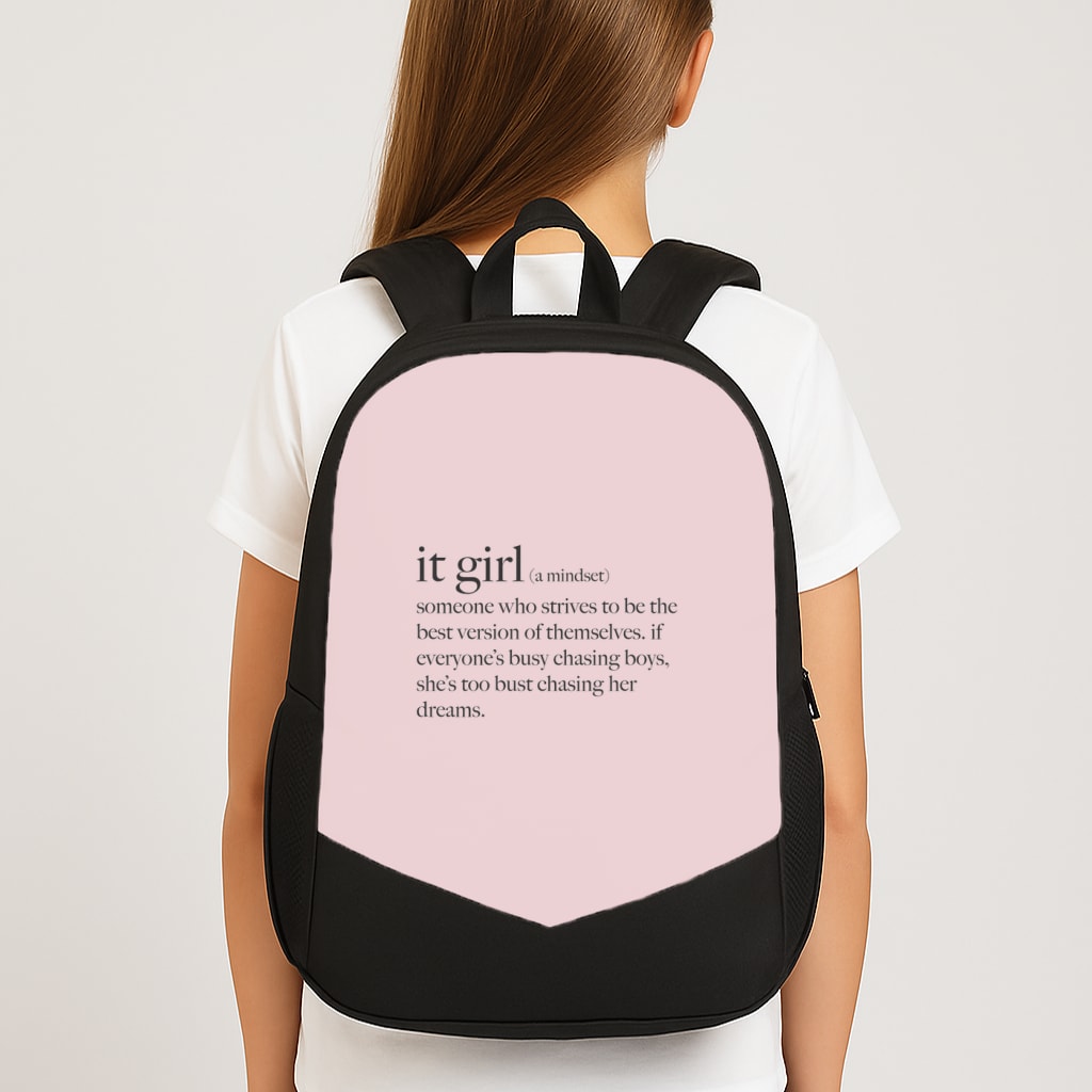 It Girl - Clean Girl Aesthetic Large School Bag