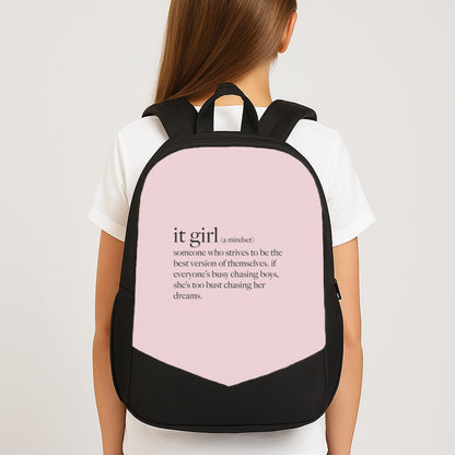 It Girl - Clean Girl Aesthetic Large School Bag