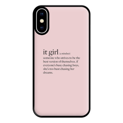 It Girl - Clean Girl Aesthetic Phone Case for iPhone XS Max