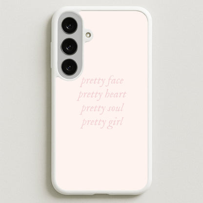 Pretty Girl - Clean Girl Aesthetic Phone Case for Galaxy S25FE