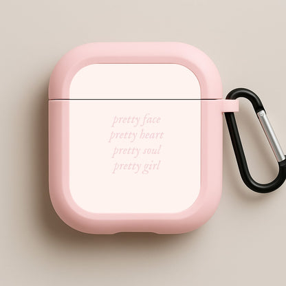 Pretty Girl - Clean Girl Aesthetic Pink AirPods Case