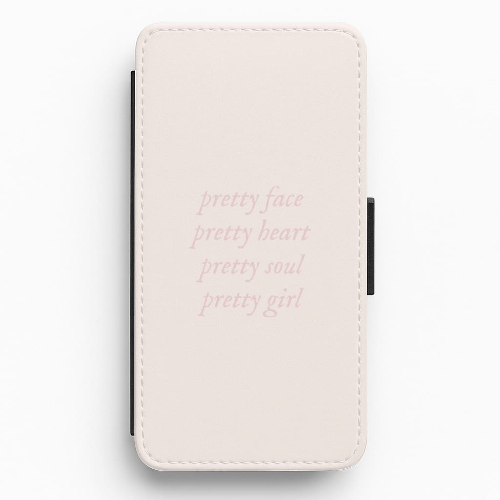 Pretty Girl - Clean Girl Aesthetic Flip / Wallet Phone Case