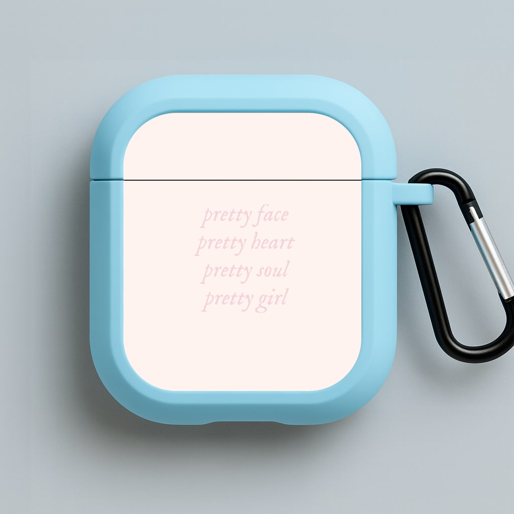 Pretty Girl - Clean Girl Aesthetic Blue AirPods Case