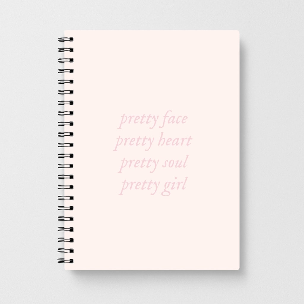 Pretty Girl - Clean Girl Aesthetic Notebook