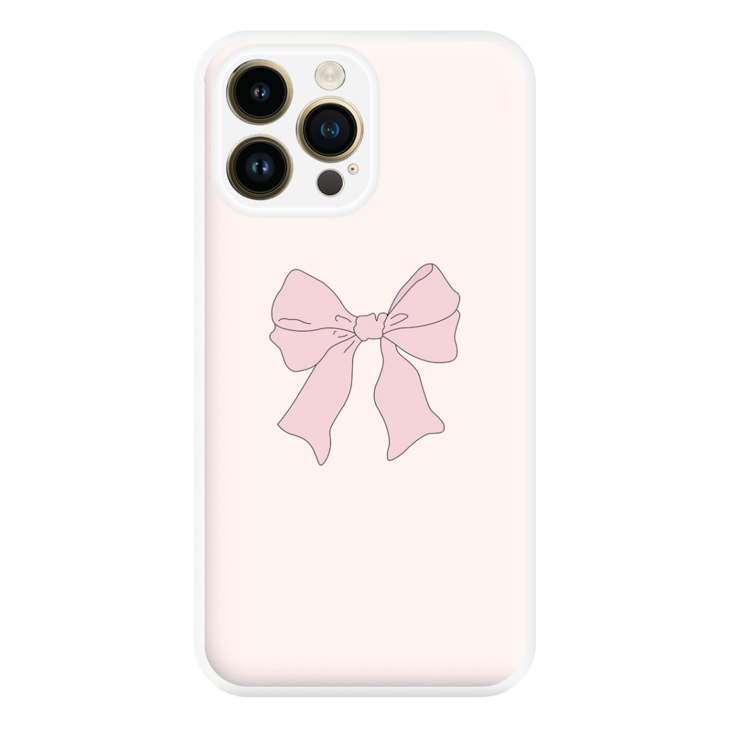 Bow - Clean Girl Aesthetic Phone Case for iPhone 14 Pro Max