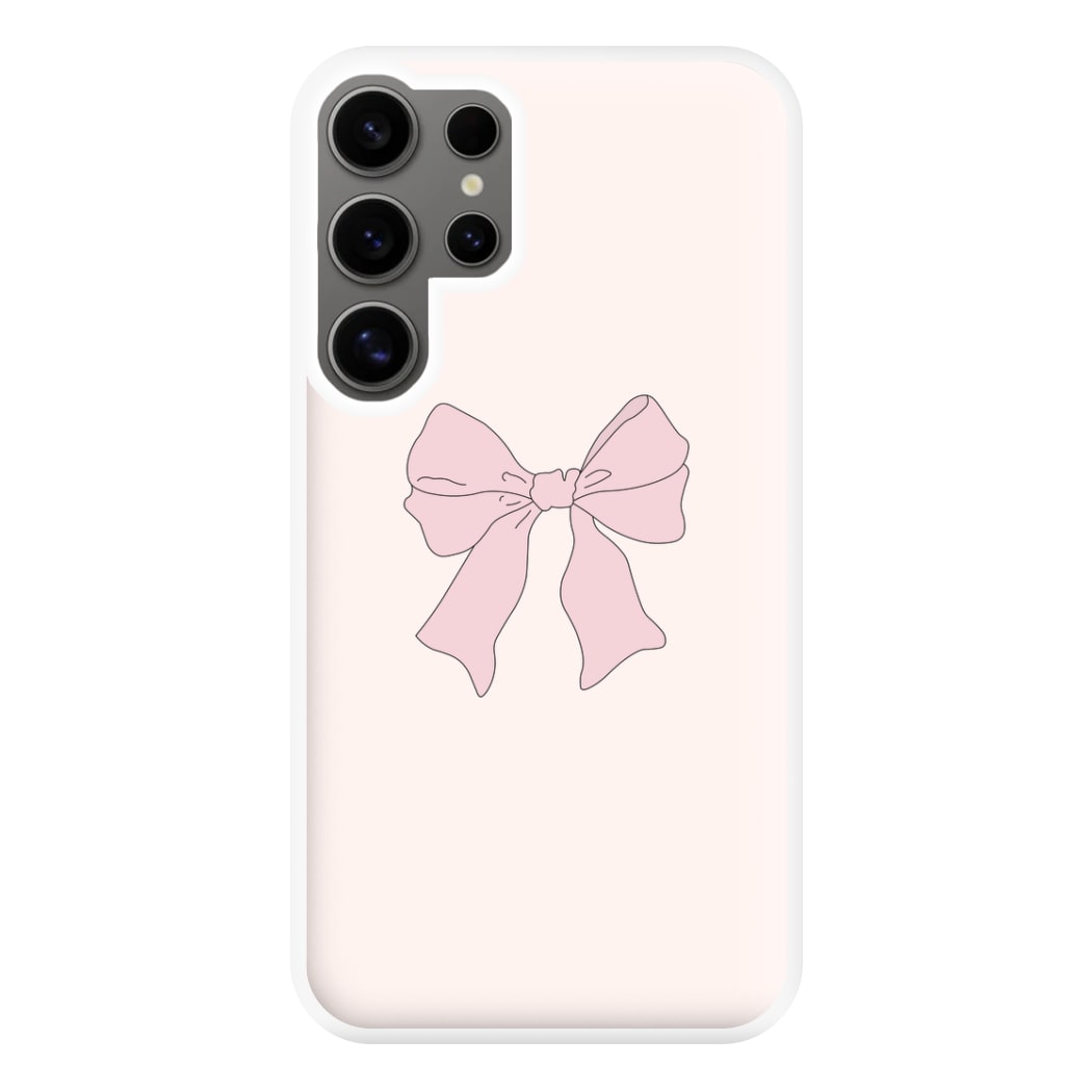 Bow - Clean Girl Aesthetic Phone Case for Galaxy S24 Ultra